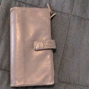 Super soft deep blue/grey wallet.